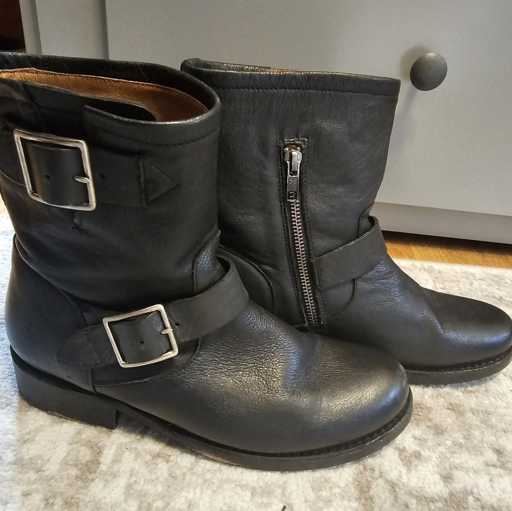 Frye moto boots. Size 7.5M